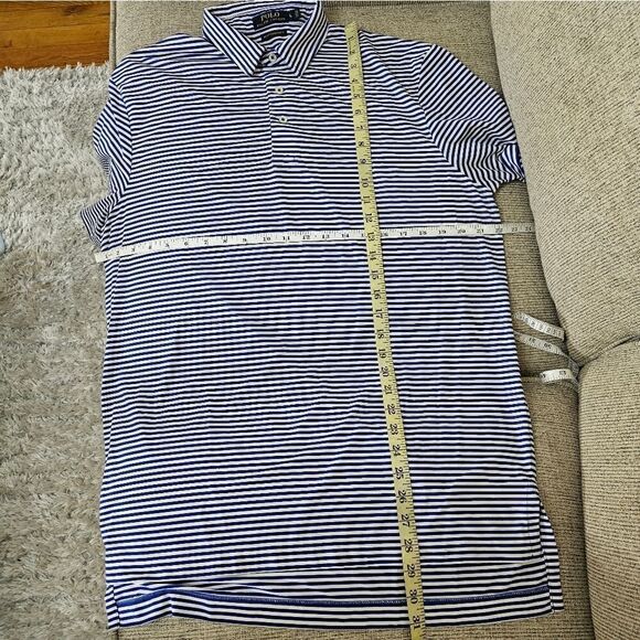 Polo Ralph Lauren Blue Label Mens Large Blue Stripe Logo - Picture 5 of 5